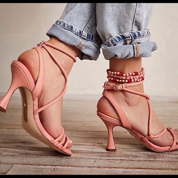 Sam Edelman Maven Strappy Leather Padded Heels Shoes Kiwi Green Womans 10M - Picture 16 of 16